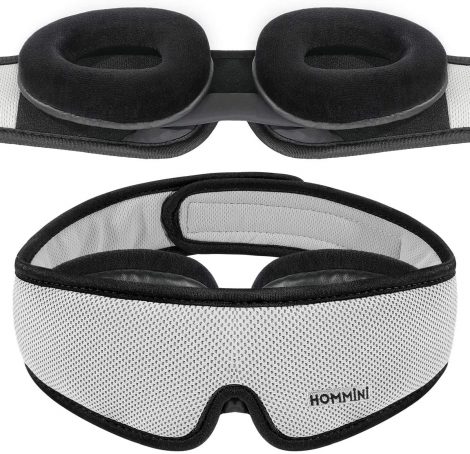 Antifaz para dormir con almohadillas o huecos para los ojos Antifaz para dormir con almohadillas o huecos para los ojos. Antifaz de ejemplo del fabricante HOMMINI