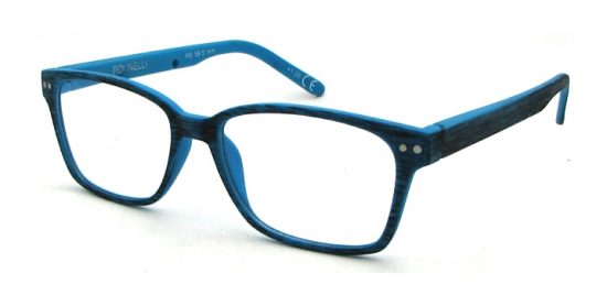 Gafas de ejemplo con lentes de reflexion de la luz azul. Gafas de ejemplo con lentes de reflexion de la luz azul.